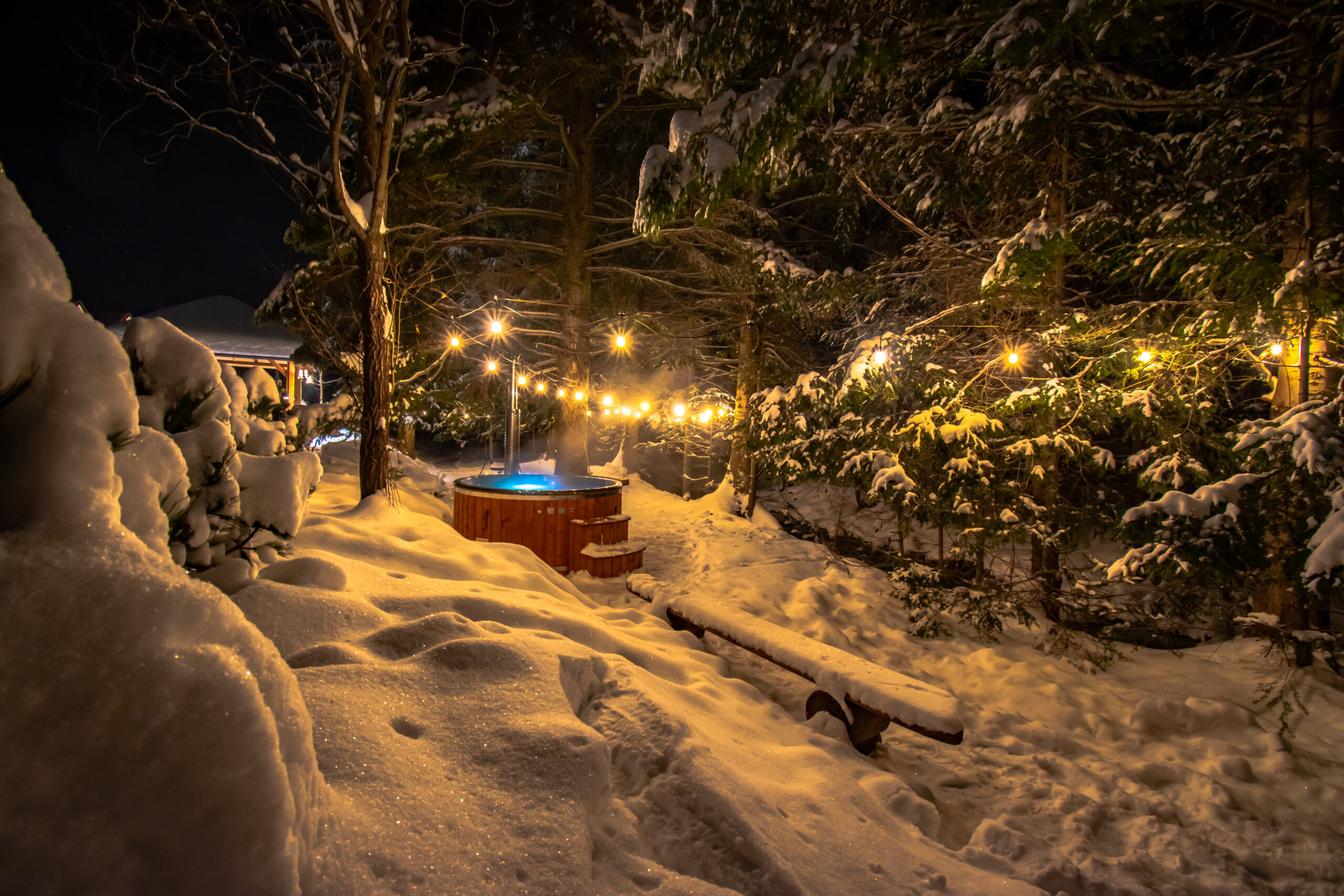 Gorąca bania z hydromasażem Zawoja pod Babia Górą